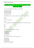 EFMB Written Test Study Questions and Answers 2024