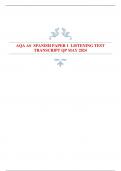 AQA AS SPANISH PAPER 1 LISTENING TEST TRANSCRIPT QP MAY 2024 