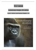 Evolutionary Analysis, 5th Edition TEST BANK by Herron & Freeman, ISBN: 9780321616678, All 20 Chapters Covered, Verified Latest Edition