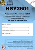 HSY2601 Assignment 4 (COMPLETE ANSWERS) Semester 2 2024 - DUE 30 September 2024