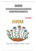 TEST BANK For Human Resource Management, 6th Canadian Edition by Sandra Steen, Verified Chapters 1 - 11, Complete Newest Version