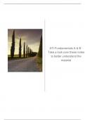 ATI Fundamentals A & B - Take a look over these notes to better understand the material