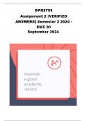 DPR3703 Assignment 2 (VERIFIED ANSWERS) Semester 2 2024 - DUE 30 September 2024