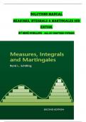 SOLUTIONS MANUAL  Measures, Integrals & Martingales 2nd  edition.  By René Schilling All 28 Chapters Covered