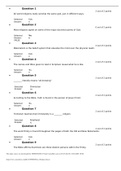 Theo 104- Quiz 2.CORRECT QUESTION AND ANSWERS