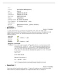 BUS 430 Week 4 Quiz 3- BUS430 Operations Management Quiz 3 Completed Guide