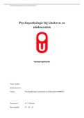 Psychopathologie bij Kinderen en Adolescenten PM0922 Eindopdracht | Casusuitwerking