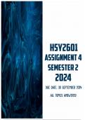 HSY2601 Assignment 4 Semester 2 2024 | Due 30 September 2024