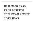 HESI PN OB EXAM PACK