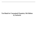 Test Bank for Conceptual Chemistry 5th Edition by Suchocki 