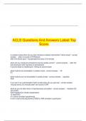  ACLS Questions And Answers Latest Top Score.