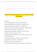   ACLS Pretest Questions And Answers Well Illustrated.