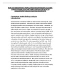  Nur 550| Benchmark| Population Health Policy Analysis Translational Research And Population Health Management (Grand Canyon University) 