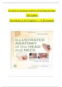 TEST BANK For Illustrated Anatomy of the Head and Neck 6th Edition by Fehrenbach, Herring, Verified Chapters 1 - 12, Complete Newest Version