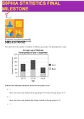 Sophia Statistics Final Milestone A+ graded solutions