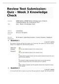 NRNP 6541 Week 3 Quiz-Knowledge Check and NRNP 6541N-9, Week 11 Final Exam (Spring Qtr) A+ Grade