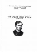 Summary -  Introduction to the works and life of Rizal (GEMC101)