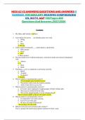 HESI A2 ENGLISH GRAMMAR ACTUAL EXAM QUESTIONS AND ANSWERS 2024-25 PASS AT FIRST ATTEMPT !!!