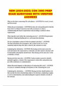 NEW (2024-2025) CON 3990 PREP EXAM QUESTIONS WITH VERIFIED ANSWERS