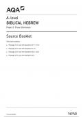 AQA HEBREW  7677 paper 2 INS BiblicalHebrew A 4June 2024