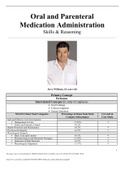 RNSG 1533 - Oral and Parenteral Medication Administration Skills & Reasoning Suggested Answer Guidelines: Jerry Williams. Case Study.