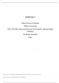 SOAP NOTE 1 Maria Socorro A RomeaWilkes University NSG 535-IKQ Advanced Practice in Psychiatric Mental Health Nursing