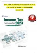 TEST BANK for INCOME TAX FUNDAMENTALS, 38TH EDITION, GERALD E. WHITTENBURG, MARTHA ALTUS-BULLER, STEVEN GILL.