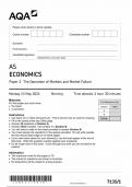 2024 AQA AS ECONOMICS PAPER 1 (7135/1: The Operations of Markets and Market Failure)