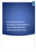 ECS2602 ASSIGNMENT 1 SEMESTER 1 ONLINE SOLUTIONS 2022