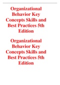 Organizational Behavior Key Concepts Skills and Best Practices 5th Edition