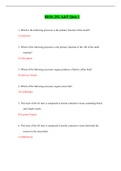 Chamberlain College of Nursing: BIOS 252 Quiz 1, BIOS 252 Quiz 2, BIOS 252 Quiz 3, BIOS 252 Quiz 4 (Latest-2022) / BIOS252 Quiz 1, BIOS252 Quiz 2, BIOS252 Quiz 3, BIOS252 Quiz 4: Anatomy and Physiology II with Lab|100% Correct Answers, Already Graded “A”|