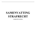 Samenvatting Strafrecht/ uitwerking examenmatrijs mbo 4