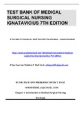 Test Bank of Medical surgical nursing ignatavicius 7th edition