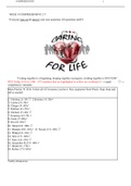 caring for life WEEK 9 COMPREHENSIVE 