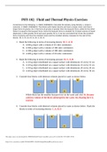 PHY-102: Fluid and Thermal Physics Exercises 