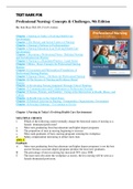 Test Bank for  Professional Nursing: Concepts & Challenges, 9th Edition By: Beth Black PhD, RN, FAAN Chapter 1-16| Complete Guide A+