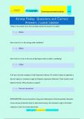 Airway Fisdap Questions and Correct Answers | Latest Update