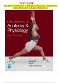 Fundamentals of Anatomy and Physiology 12th Edition by Frederic Martini; Judi Nath; Edwin Bartholomew TEST BANK ISBN: 978-0137953776