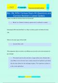 Bio 106 WSU Carloye Exam #4 Questions and Correct Answers | Latest Update