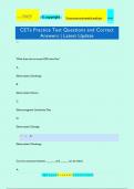 CETa Practice Test Questions and Correct Answers | Latest Update