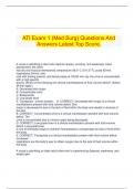 ATI Exam 1 (Med Surg) Questions And Answers Latest Top Score.