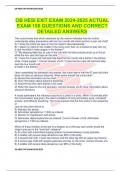 OB HESI EXIT EXAM 2024-2025 ACTUAL EXAM 150 QUESTIONS AND CORRECT DETAILED ANSWERS