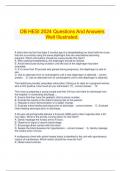 OB HESI 2024 Questions And Answers Well Illustrated.