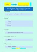 CWELL Exam Questions and Correct Answers | Latest Update