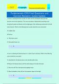 Fundamentals CMS Final Questions and Correct Answers | Latest Update