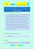 Gleim Unit 3: Airports, Air Traffic Control,  and Airspace Questions and Correct Answers | Latest Update