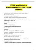 NURO 504 Module 8 Musculoskeletal Exam Latest Update 