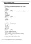  Introduction to Pathology Test Bank MULTIPLE CHOICE