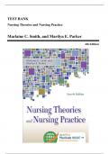 Test Bank - Nursing Theories and Nursing Practice, 4th Edition (Smith, 2014), Chapter 1-31 | All Chapters