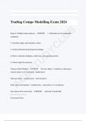 Trading Comps Modelling Exam 2024